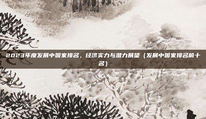 2023年度发展中国家排名，经济实力与潜力展望（发展中国家排名前十名）