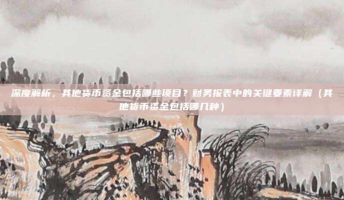 深度解析，其他货币资金包括哪些项目？财务报表中的关键要素详解（其他货币资金包括哪几种）