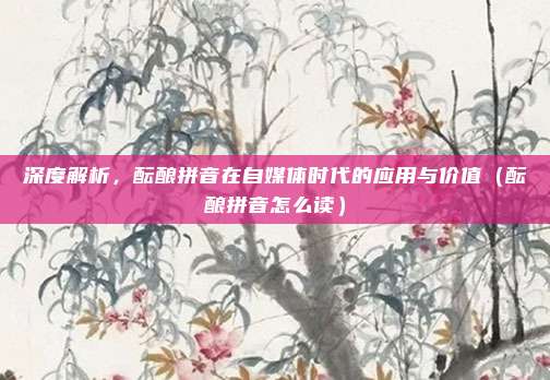 深度解析，酝酿拼音在自媒体时代的应用与价值（酝酿拼音怎么读）