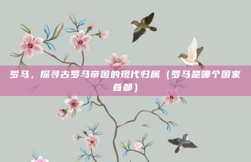 罗马，探寻古罗马帝国的现代归属（罗马是哪个国家首都）