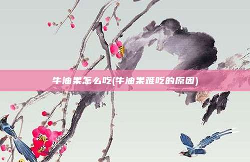 牛油果怎么吃(牛油果难吃的原因)