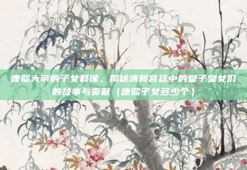 康熙大帝的子女群像,揭秘清朝宫廷中的皇子皇女们的故事与贡献(康熙子女多少个)