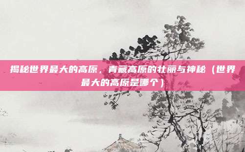 揭秘世界最大的高原，青藏高原的壮丽与神秘（世界最大的高原是哪个）