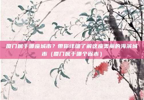 厦门属于哪座城市？带你详细了解这座美丽的海滨城市（厦门属于哪个省市）