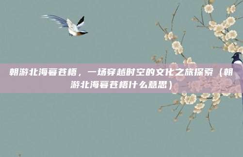 朝游北海暮苍梧，一场穿越时空的文化之旅探索（朝游北海暮苍梧什么意思）