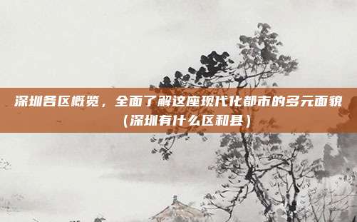深圳各区概览，全面了解这座现代化都市的多元面貌（深圳有什么区和县）