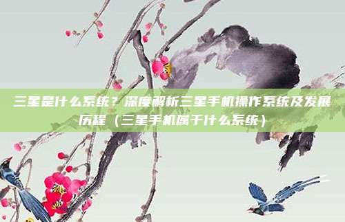 三星是什么系统？深度解析三星手机操作系统及发展历程（三星手机属于什么系统）