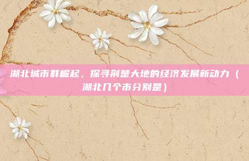 湖北城市群崛起，探寻荆楚大地的经济发展新动力（湖北几个市分别是）