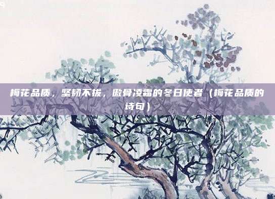 梅花品质，坚韧不拔，傲骨凌霜的冬日使者（梅花品质的诗句）