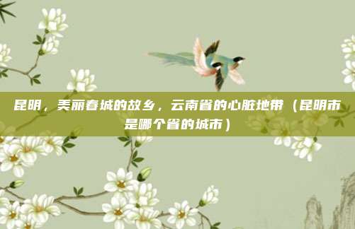 昆明，美丽春城的故乡，云南省的心脏地带（昆明市是哪个省的城市）