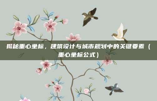 揭秘重心坐标，建筑设计与城市规划中的关键要素（重心坐标公式）