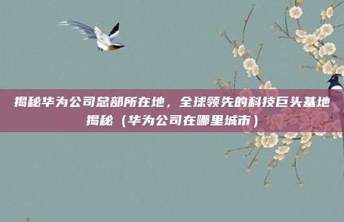 揭秘华为公司总部所在地，全球领先的科技巨头基地揭秘（华为公司在哪里城市）