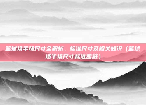 篮球场半场尺寸全解析，标准尺寸及相关知识（篮球场半场尺寸标准图纸）