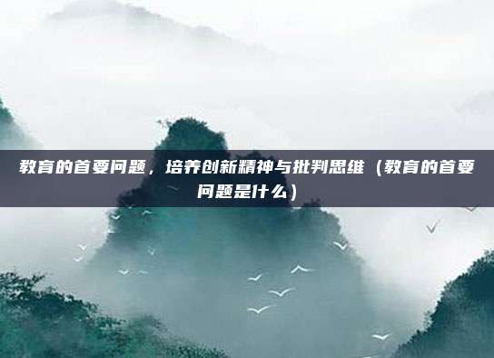 教育的首要问题，培养创新精神与批判思维（教育的首要问题是什么）