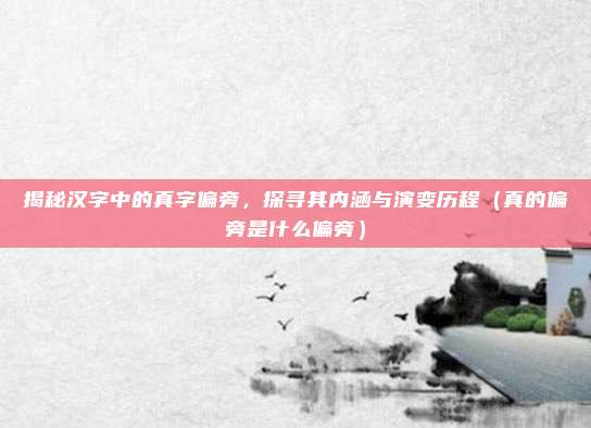 揭秘汉字中的真字偏旁，探寻其内涵与演变历程（真的偏旁是什么偏旁）