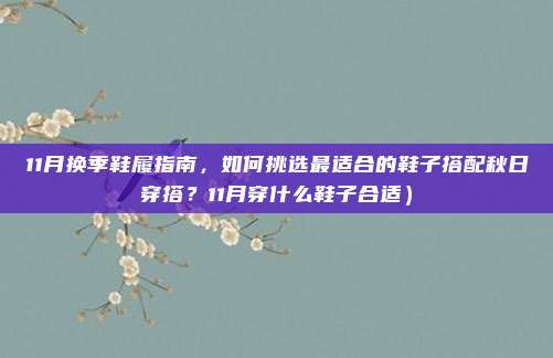 11月换季鞋履指南,如何挑选最适合的鞋子搭配秋日穿搭?11月穿什么鞋子合适)