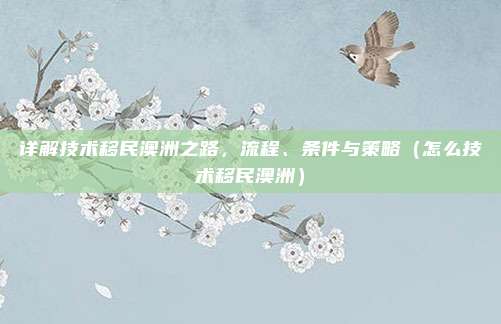 详解技术移民澳洲之路,流程、条件与策略(怎么技术移民澳洲)