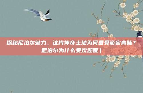 探秘尼泊尔魅力,这片神奇土地为何备受游客青睐?尼泊尔为什么受欢迎呢)