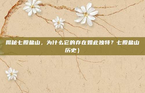揭秘七股盐山,为什么它的存在如此独特?七股盐山历史)