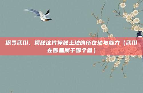 探寻武川，揭秘这片神秘土地的所在地与魅力（武川在哪里属于哪个省）