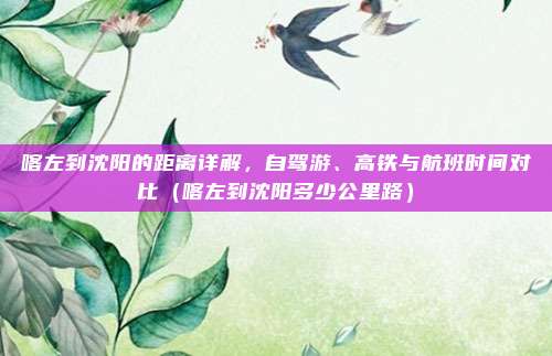 喀左到沈阳的距离详解，自驾游、高铁与航班时间对比（喀左到沈阳多少公里路）