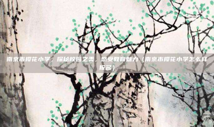 南京市樱花小学,探秘校园之美,感受教育魅力(南京市樱花小学怎么样报名)