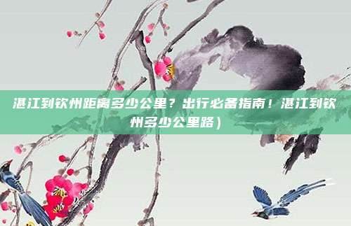 湛江到钦州距离多少公里?出行必备指南!湛江到钦州多少公里路)