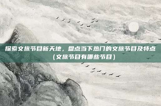 探索文旅节目新天地,盘点当下热门的文旅节目及特点(文旅节目有哪些节目)