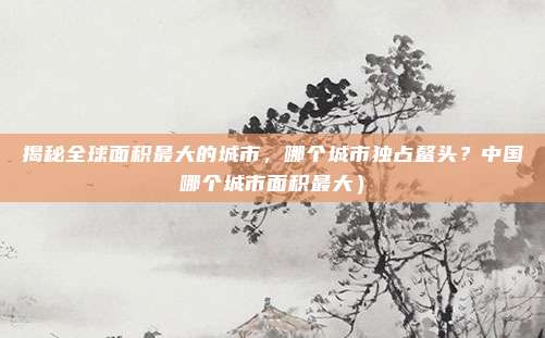 揭秘全球面积最大的城市,哪个城市独占鳌头?中国哪个城市面积最大)