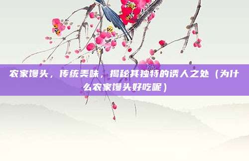 农家馒头,传统美味,揭秘其独特的诱人之处(为什么农家馒头好吃呢)