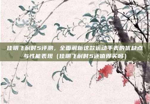 佳明飞耐时5评测,全面解析这款运动手表的优缺点与性能表现(佳明飞耐时5还值得买吗)