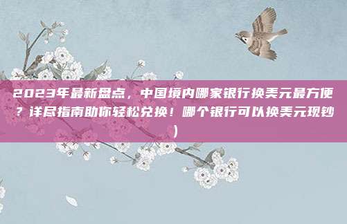 2023年最新盘点，中国境内哪家银行换美元最方便？详尽指南助你轻松兑换！哪个银行可以换美元现钞）