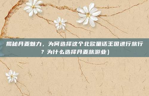 揭秘丹麦魅力,为何选择这个北欧童话王国进行旅行?为什么选择丹麦旅游业)
