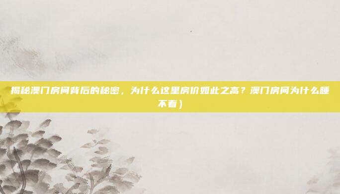 揭秘澳门房间背后的秘密,为什么这里房价如此之高?澳门房间为什么睡不着)