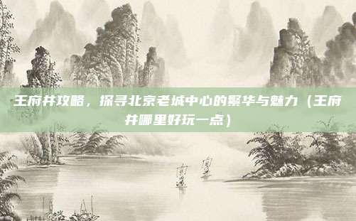 王府井攻略,探寻北京老城中心的繁华与魅力(王府井哪里好玩一点)
