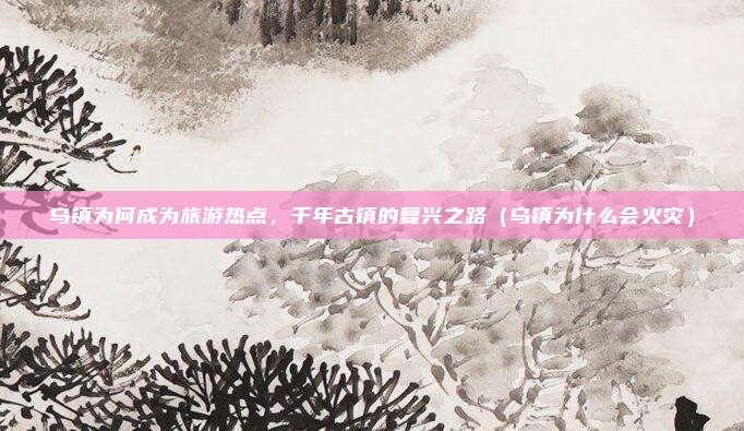 乌镇为何成为旅游热点,千年古镇的复兴之路(乌镇为什么会火灾)
