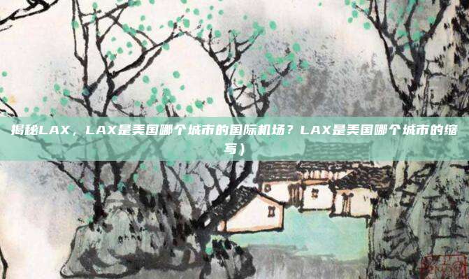 揭秘LAX,LAX是美国哪个城市的国际机场?LAX是美国哪个城市的缩写)