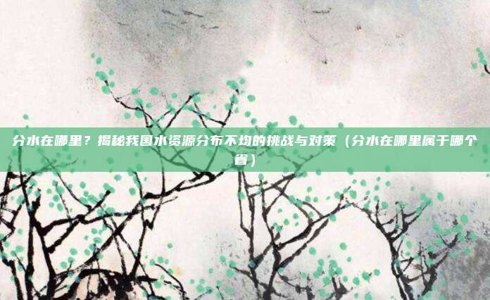 分水在哪里?揭秘我国水资源分布不均的挑战与对策(分水在哪里属于哪个省)