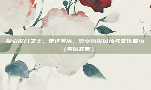 探索厦门之美,走进黄厝,感受海滨风情与文化底蕴(黄厝在哪)