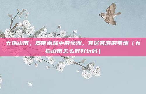 五指山市,热带雨林中的绿洲,宜居宜游的宝地(五指山市怎么样好玩吗)