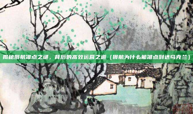 揭秘俄航准点之谜,背后的高效运营之道(俄航为什么能准点到达乌克兰)