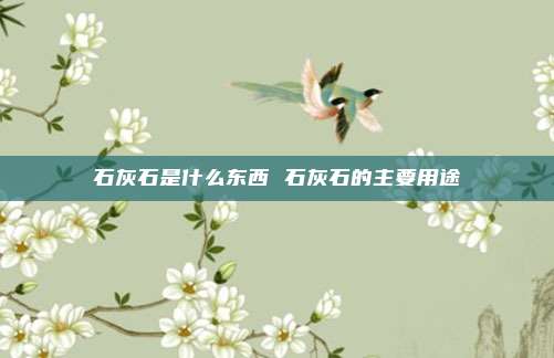 石灰石是什么东西 石灰石的主要用途