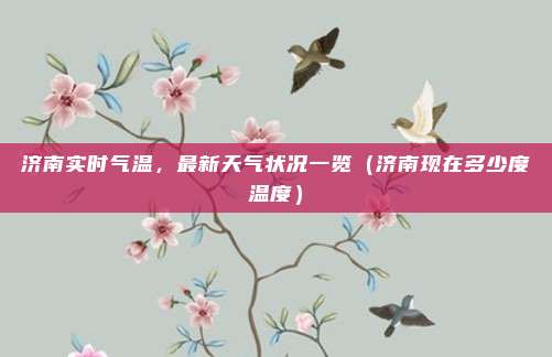 济南实时气温,最新天气状况一览(济南现在多少度温度)