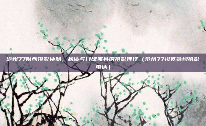 沧州77婚纱摄影评测，品质与口碑兼具的摄影佳作（沧州77视觉婚纱摄影电话）