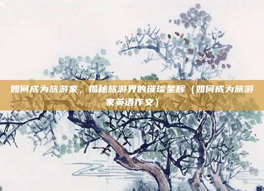 如何成为旅游家,揭秘旅游界的璀璨星辉(如何成为旅游家英语作文)