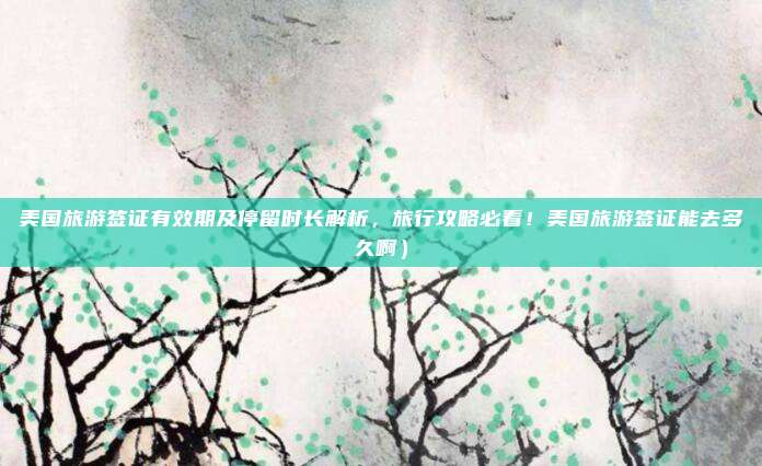 美国旅游签证有效期及停留时长解析,旅行攻略必看!美国旅游签证能去多久啊)