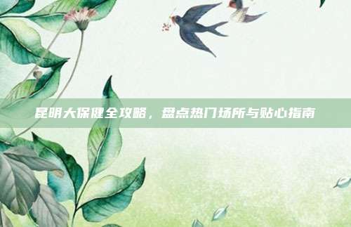 昆明大保健全攻略,盘点热门场所与贴心指南