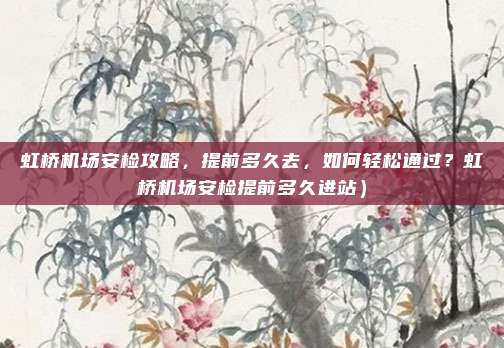 虹桥机场安检攻略，提前多久去，如何轻松通过？虹桥机场安检提前多久进站）