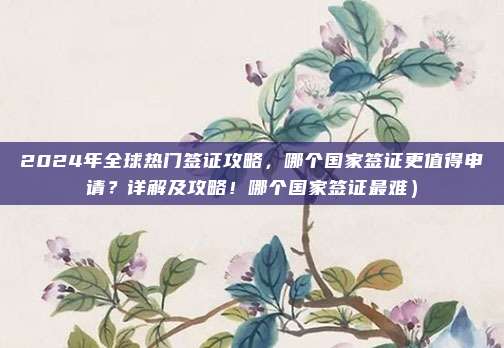 2024年全球热门签证攻略,哪个国家签证更值得申请?详解及攻略!哪个国家签证最难)