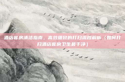 酒店客房清洁指南,高效细致的打扫流程解析(如何打扫酒店客房卫生最干净)